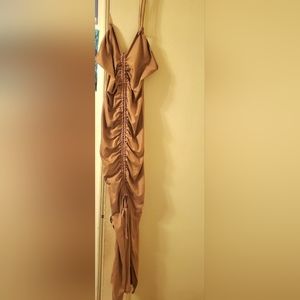 Women's Sexy, Bodycon Dress,Size M,Tan